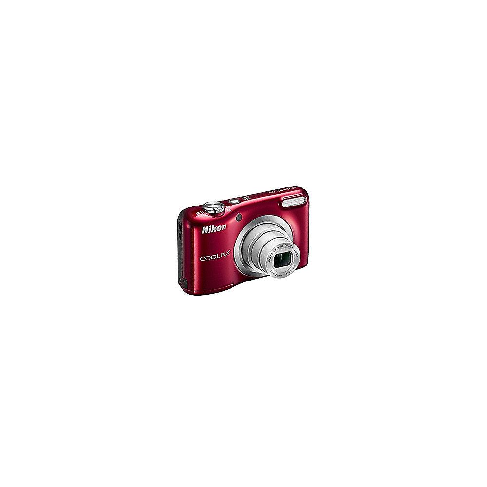 Nikon COOLPIX A10 Digitalkamera Kit rot   Tasche