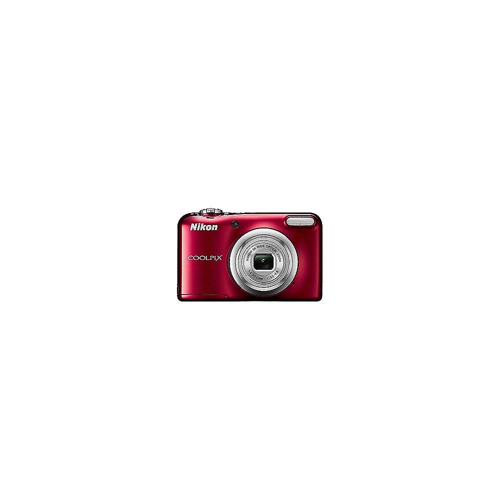 Nikon COOLPIX A10 Digitalkamera Kit rot   Tasche