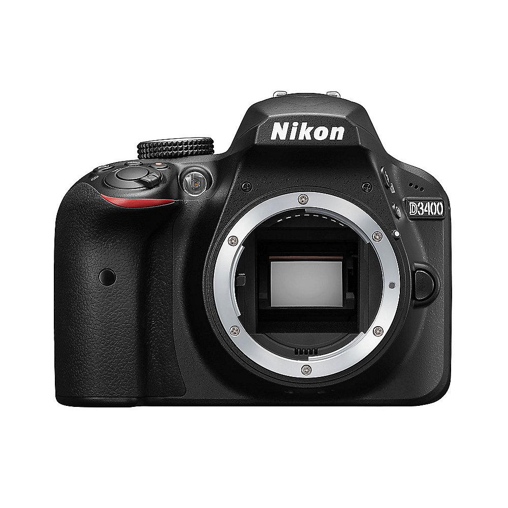 Nikon D3400 Kit AF-S DX 18-105mm ED VR Spiegelreflexkamera schwarz