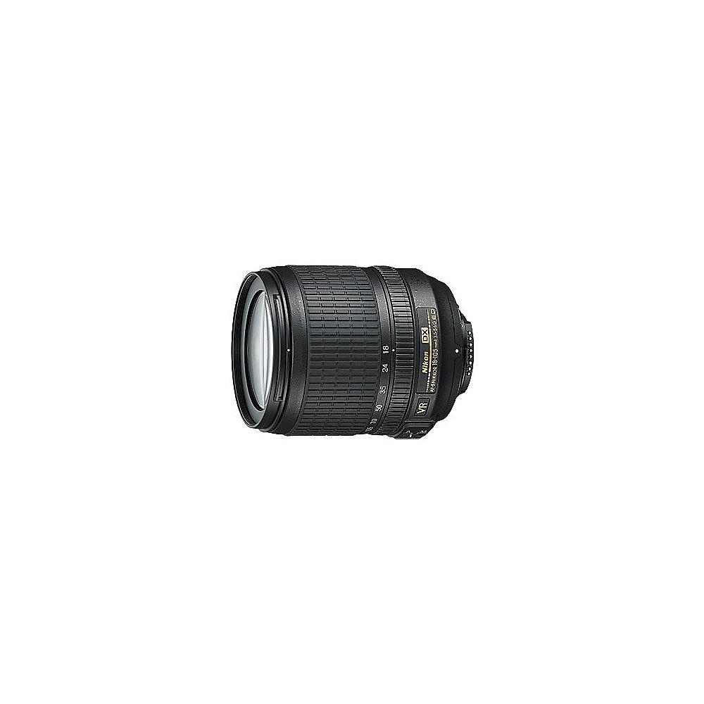 Nikon D3400 Kit AF-S DX 18-105mm ED VR Spiegelreflexkamera schwarz