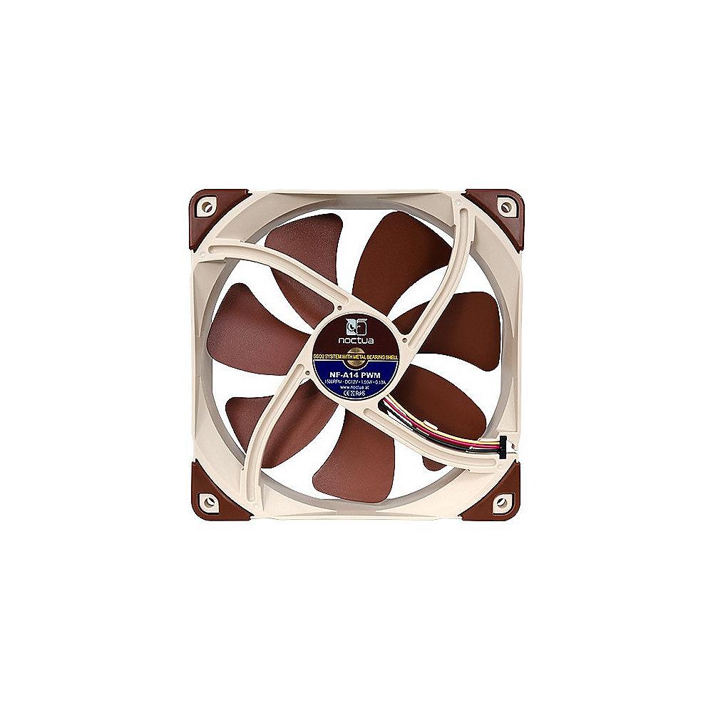 Noctua NF-A14 PWM Gehäuse Lüfter  - 140mm, Noctua, NF-A14, PWM, Gehäuse, Lüfter, 140mm