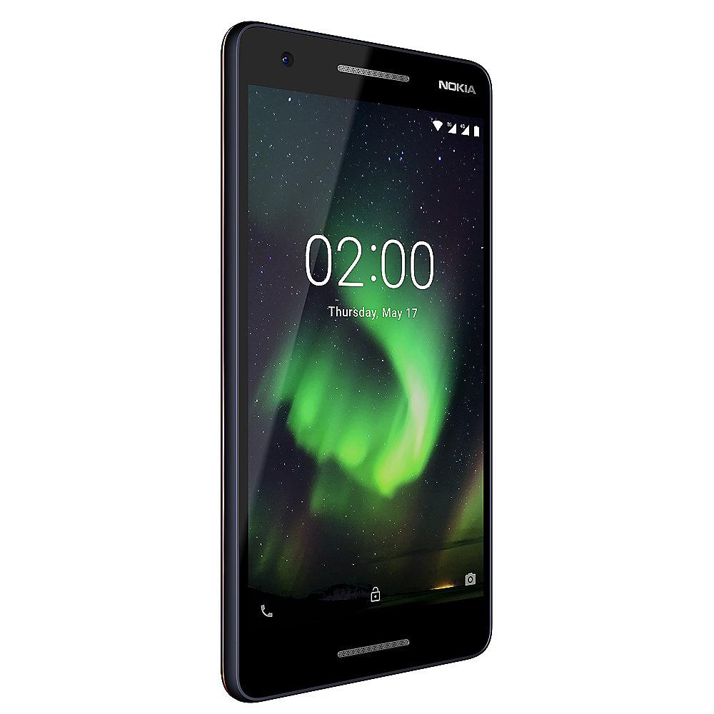 Nokia 2.1 (2018) Dual-SIM blau copper Android™ 8 Go Smartphone, Nokia, 2.1, 2018, Dual-SIM, blau, copper, Android™, 8, Go, Smartphone