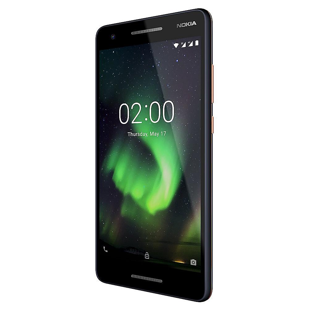 Nokia 2.1 (2018) Dual-SIM blau copper Android™ 8 Go Smartphone, Nokia, 2.1, 2018, Dual-SIM, blau, copper, Android™, 8, Go, Smartphone