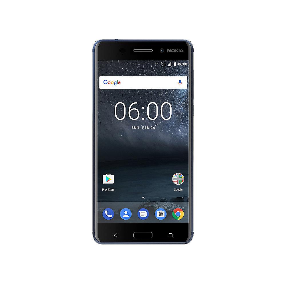 Nokia 6 32GB tempered blue Dual-SIM Android 7.1 Smartphone, Nokia, 6, 32GB, tempered, blue, Dual-SIM, Android, 7.1, Smartphone