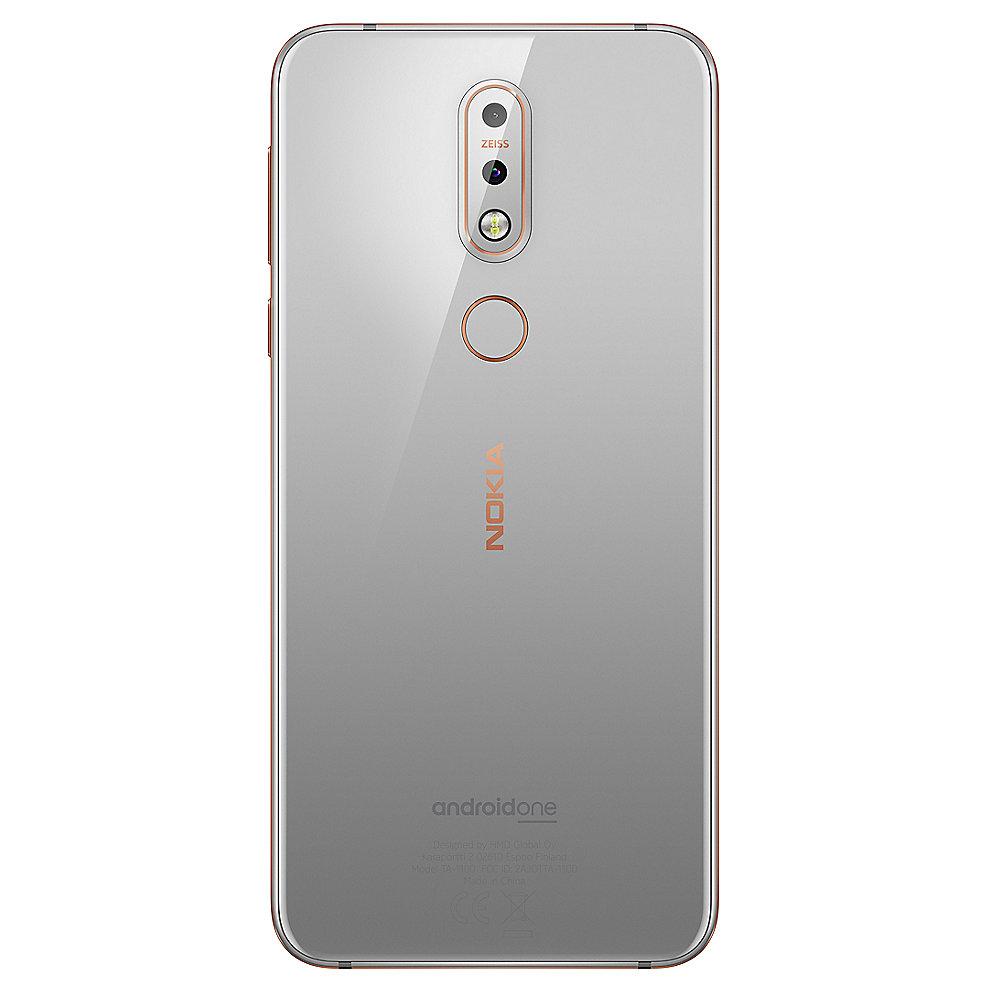 Nokia 7.1 (2018) 32GB steel Dual-SIM Android 8 Smartphone mit Zeiss-Kamera