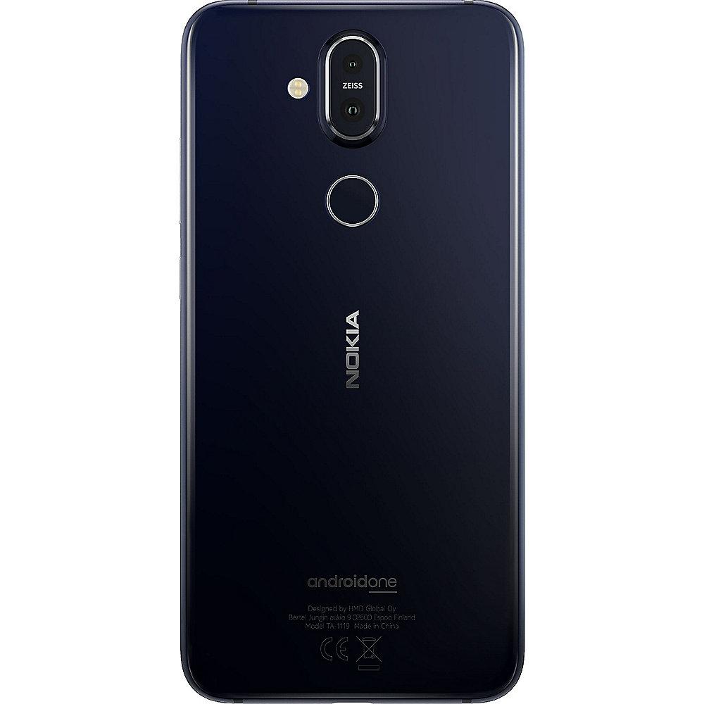 Nokia 8.1 64GB blue/silver mit Android One, Nokia, 8.1, 64GB, blue/silver, Android, One