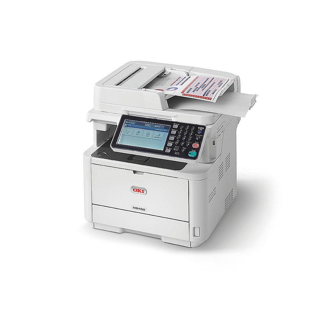 OKI MB492dn LED S/W-Laserdrucker Scanner Kopierer Fax LAN