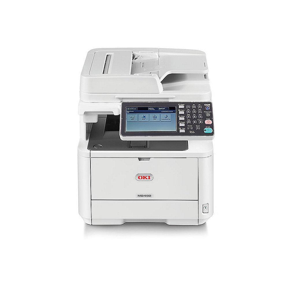 OKI MB492dn LED S/W-Laserdrucker Scanner Kopierer Fax LAN