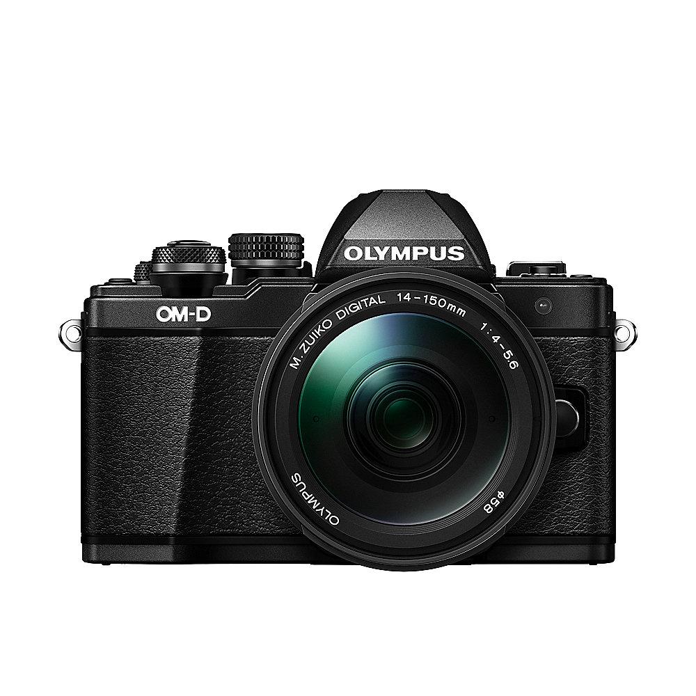 Olympus OM-D E-M10 Mark II Kit 14-150mm Systemkamera schwarz, Olympus, OM-D, E-M10, Mark, II, Kit, 14-150mm, Systemkamera, schwarz