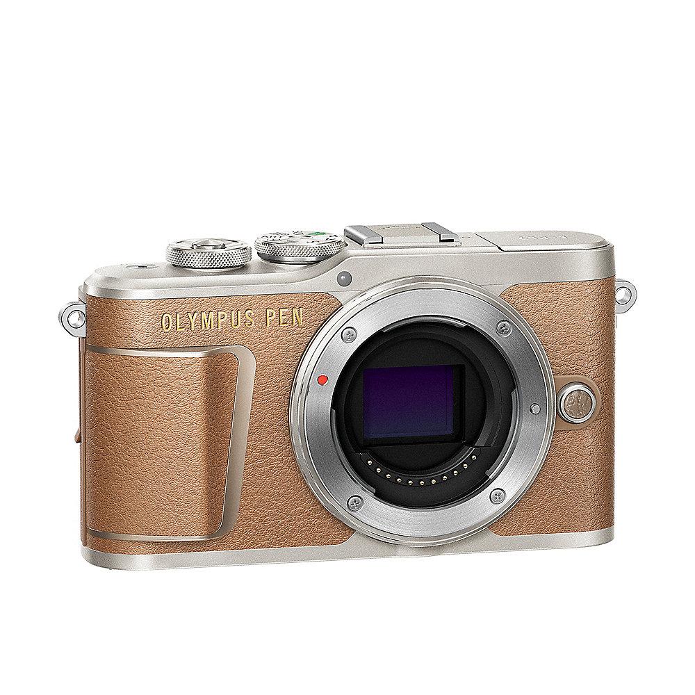 Olympus PEN E-PL9 Gehäuse Systemkamera braun