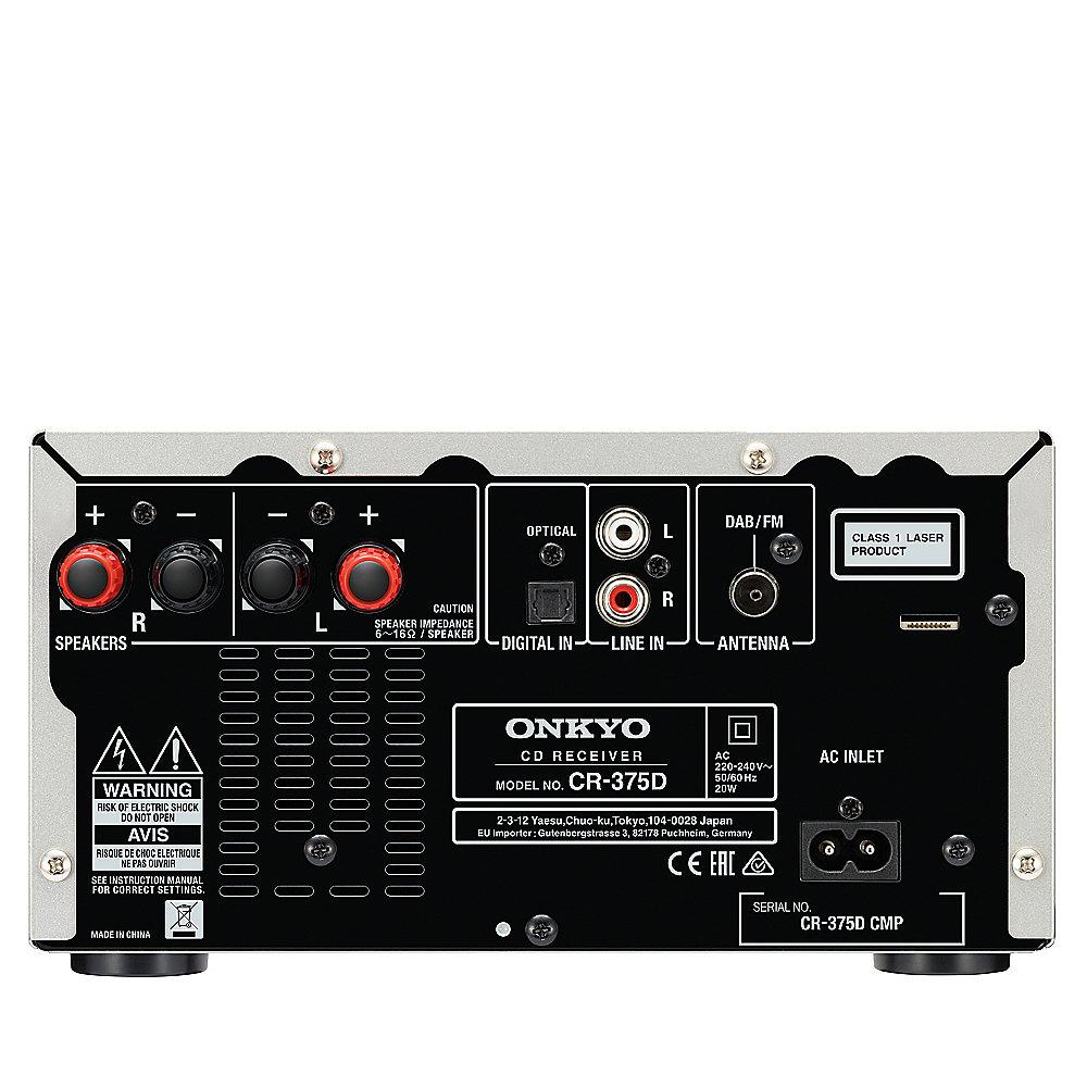 Onkyo CS-375D-BB CD/MP3-Receiver mit DAB  Bluetooth Schwarz   Lautsprecherset