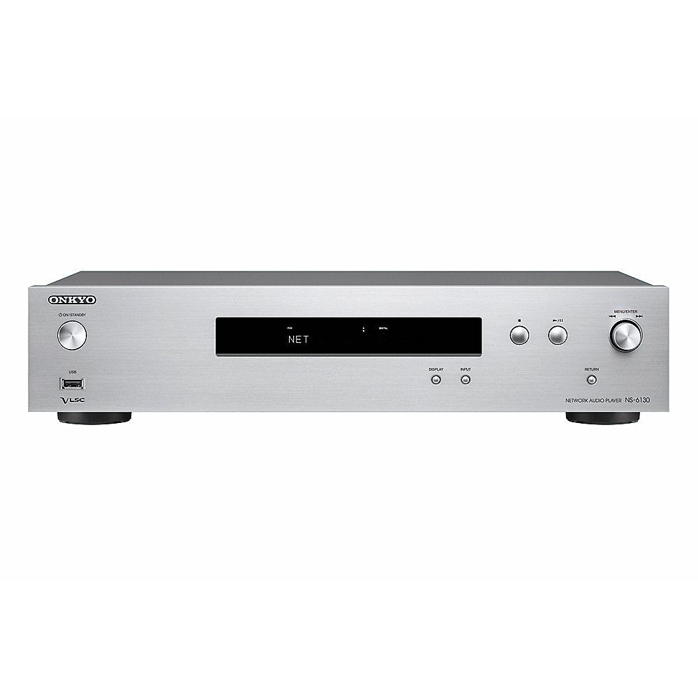 Onkyo NS-6130 Hi-Res Netzwerk-Audio-Player Chromcast Airplay silber