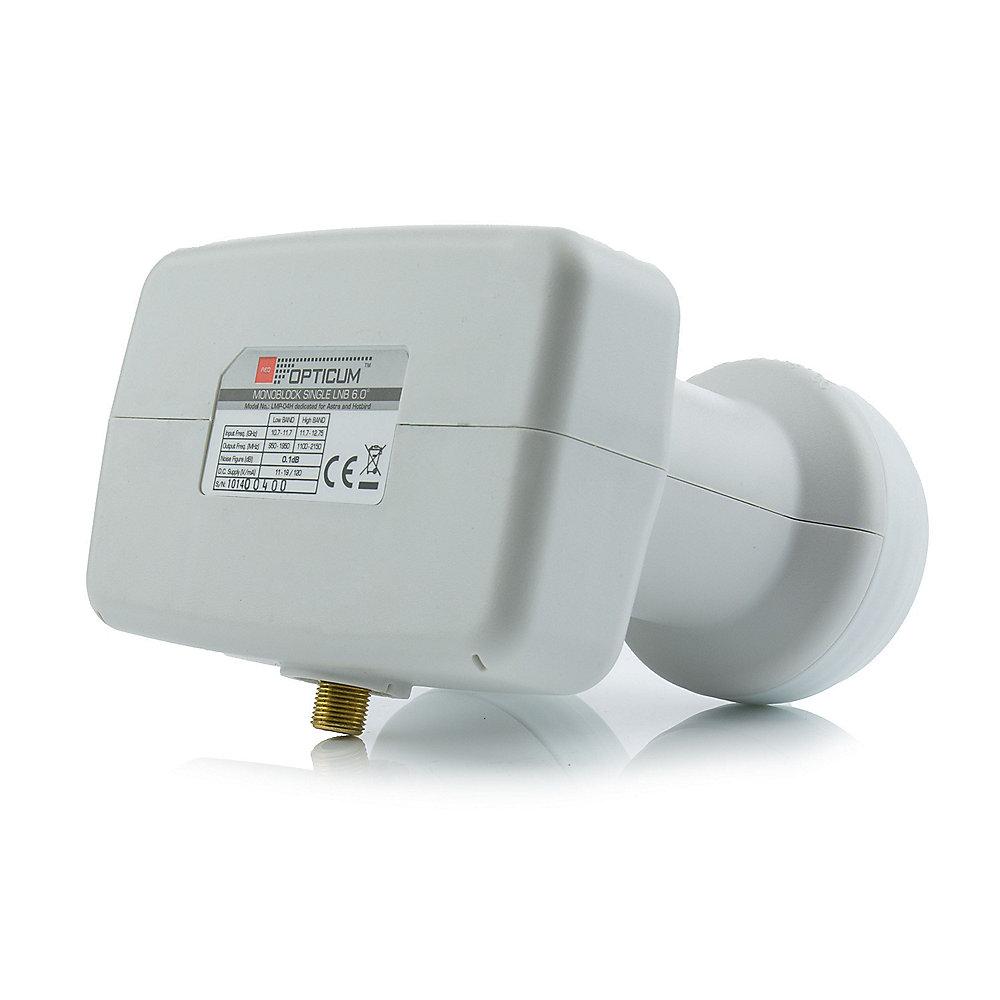 Opticum QA80 SAT   Monoblock Single LNB Antenne Stahl, Farbe: Ziegelrot