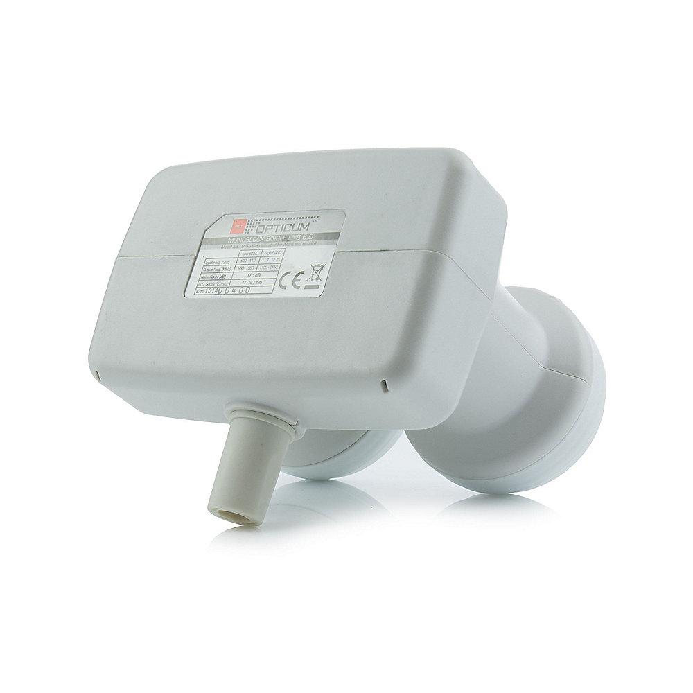 Opticum QA80 SAT   Monoblock Single LNB Antenne Stahl, Farbe: Ziegelrot