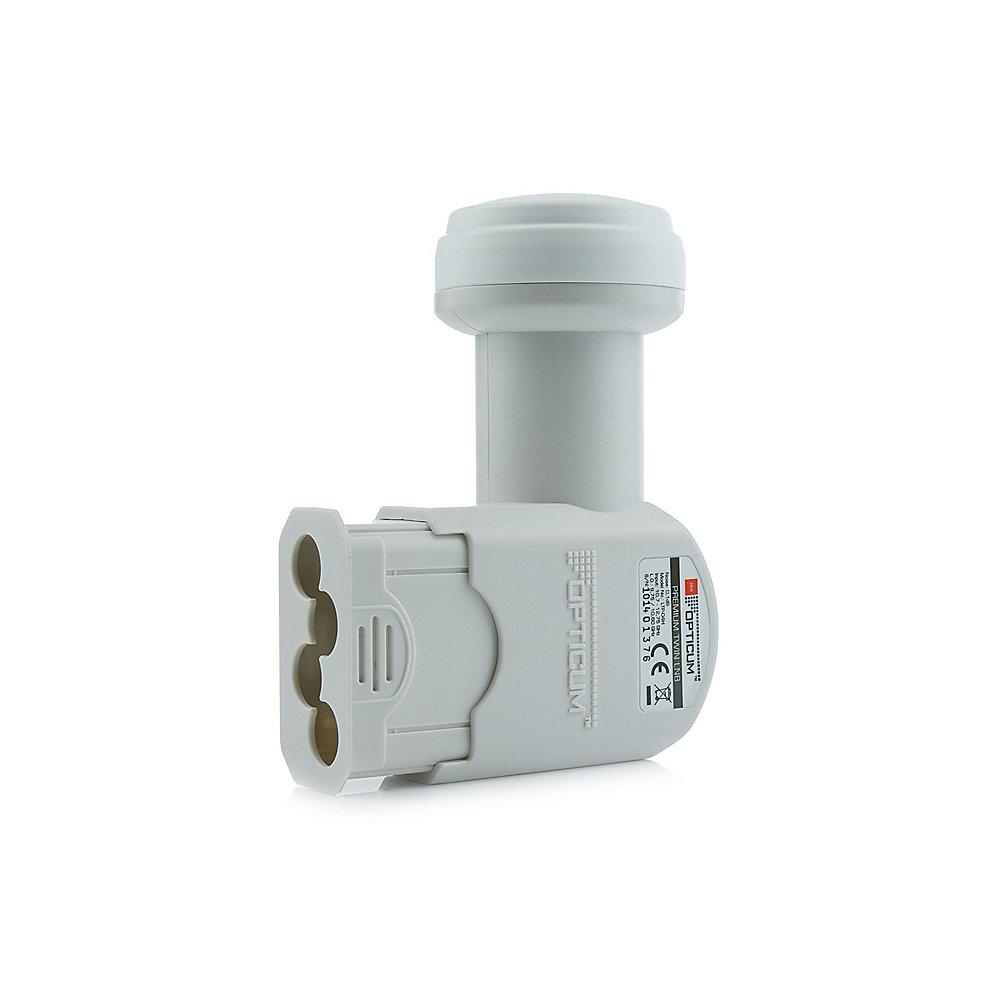 Opticum QA80 SAT   Twin-LNB Antenne Stahl, Farbe: Lichtgrau