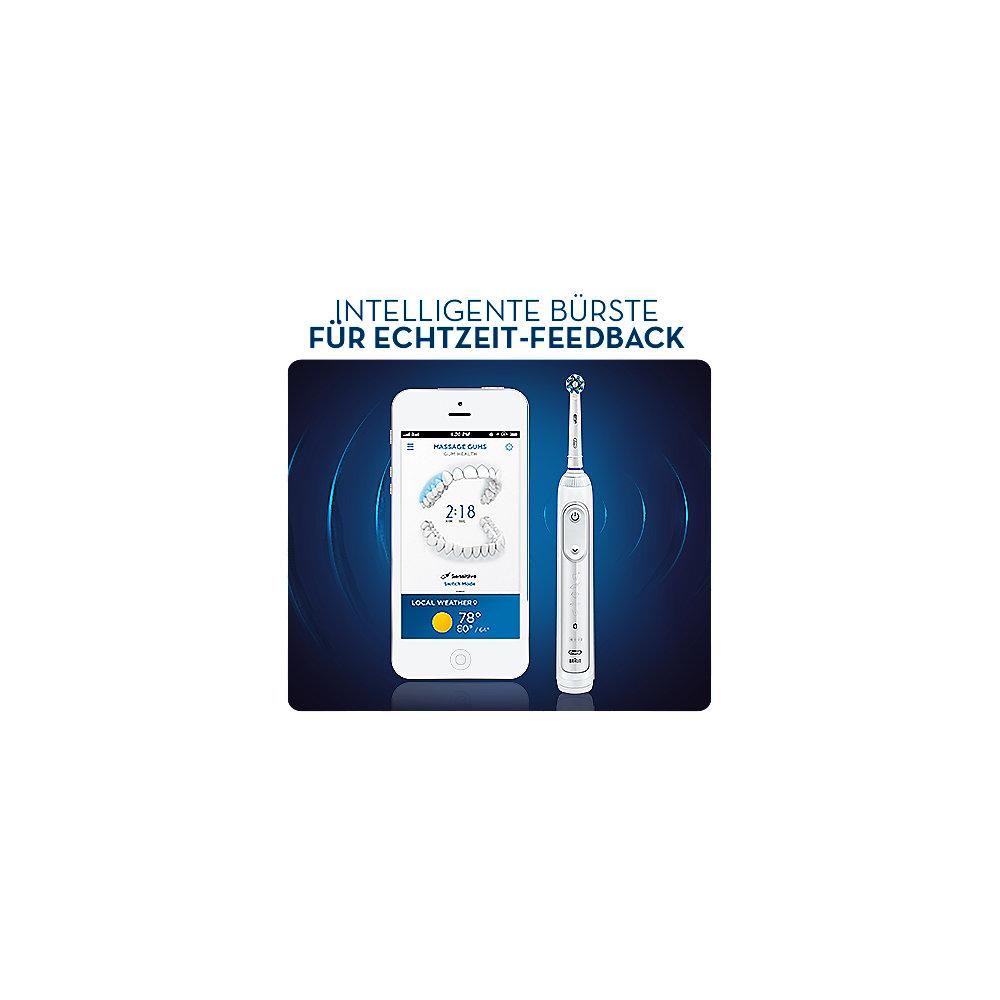 Oral-B Genius 8200 Elektrische Zahnbürste mit Bluetooth weiß