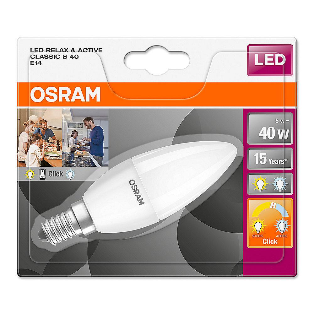 Osram LED Star  Relax & Active Classic B Kerze 5W E14 matt warmweiß-kaltweiß