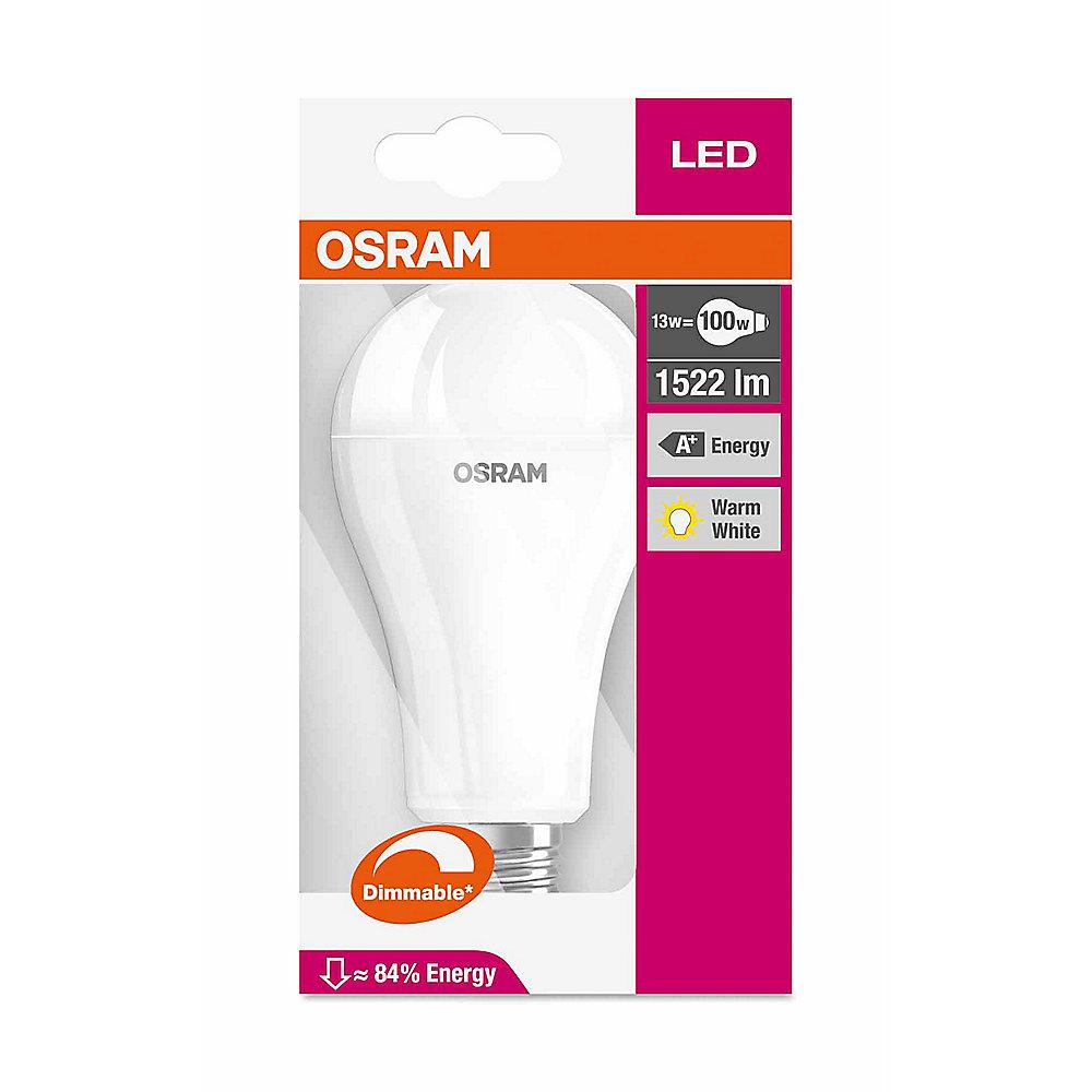 Osram LED Superstar Classic A100 Birne 14,5W (100W) E27 matt warmweiß dimmbar