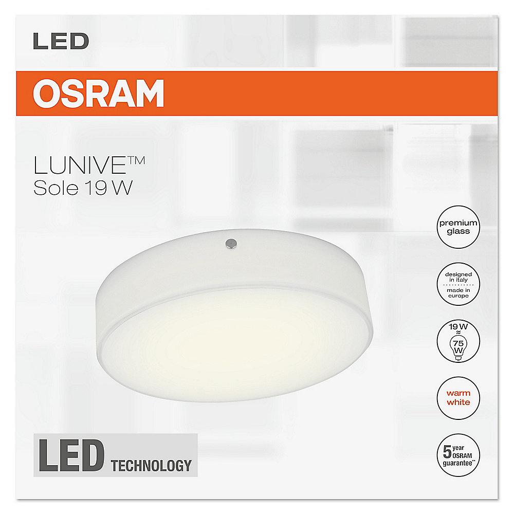 Osram Lunive Sole LED-Wand-/ Deckenleuchte 25 cm weiß