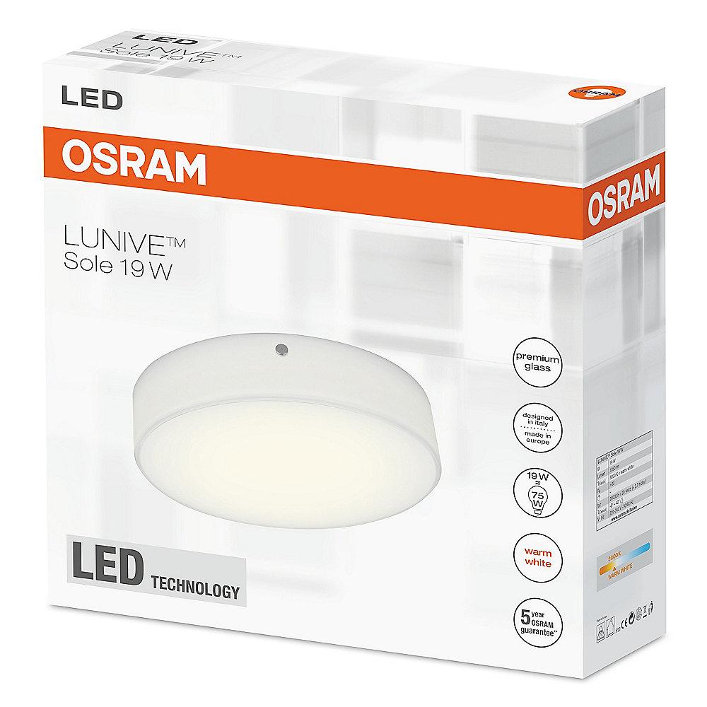 Osram Lunive Sole LED-Wand-/ Deckenleuchte 25 cm weiß