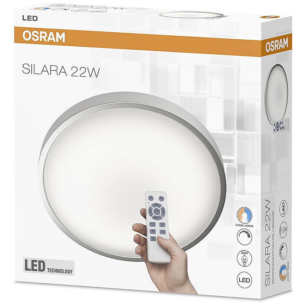 Osram Silara LED-Deckenleuchte mit Fernbedienung 41 cm weiß