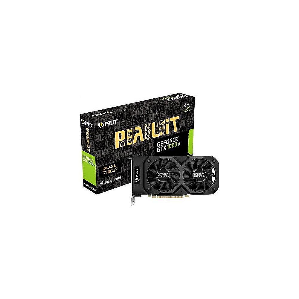 Palit GeForce GTX 1050Ti Dual OC 4GB GDDR5 Grafikkarte DVI/HDMI/DP, Palit, GeForce, GTX, 1050Ti, Dual, OC, 4GB, GDDR5, Grafikkarte, DVI/HDMI/DP