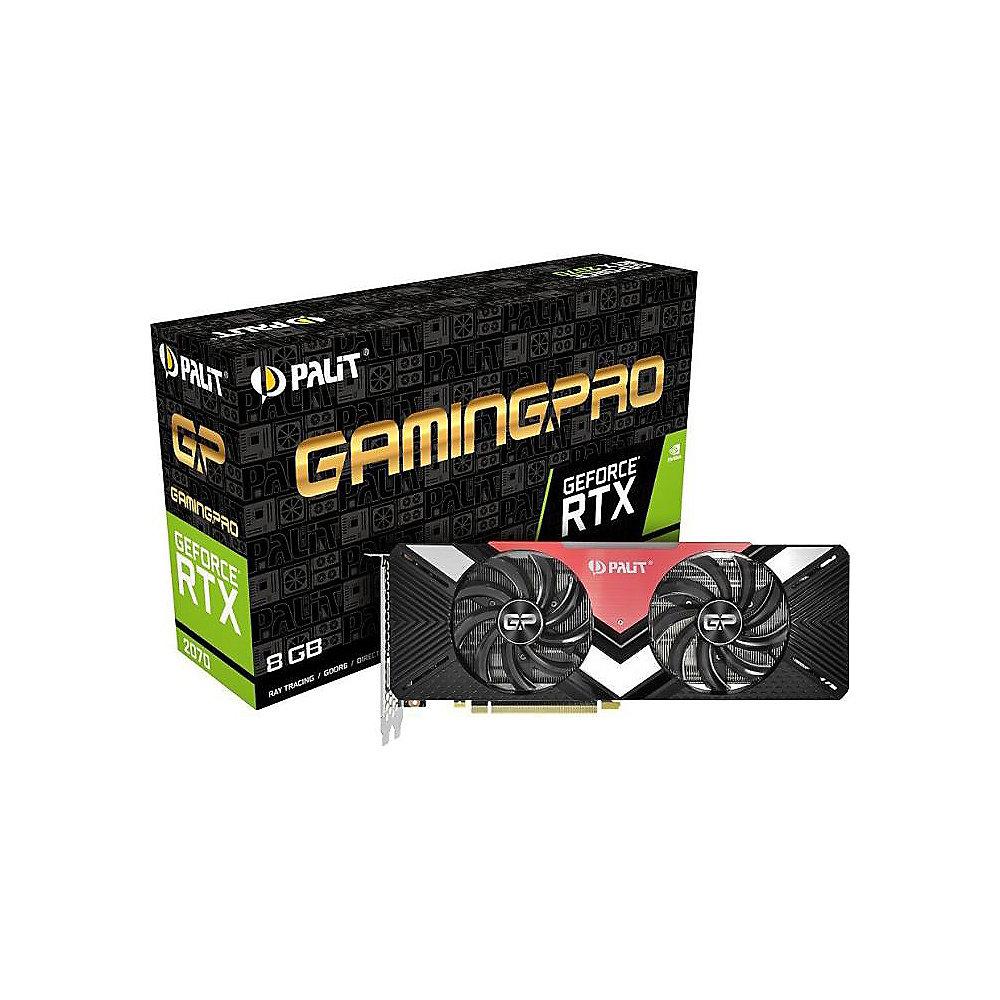 Palit GeForce RTX 2070 GamingPro 8GB GDDR6 Grafikkarte 3xDP/HDMI/USB-C