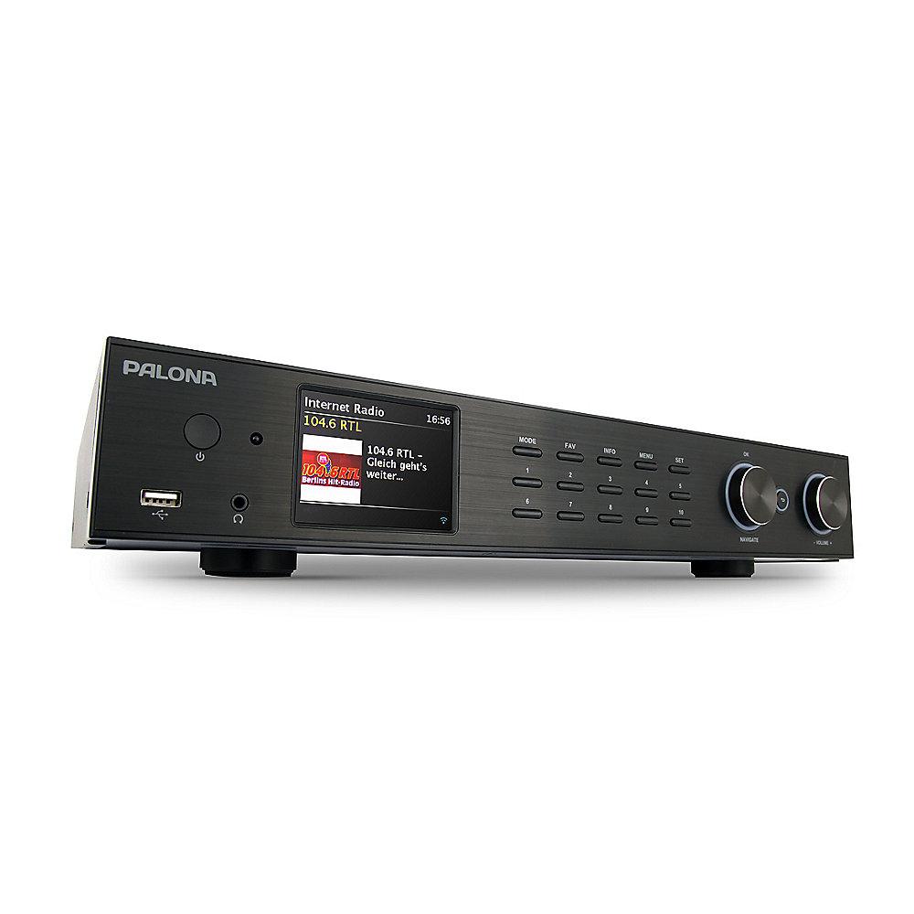 PalonaTuner 190C DAB /FM HiFi-Tuner WLAN BT USB Fernbedienung schwarz