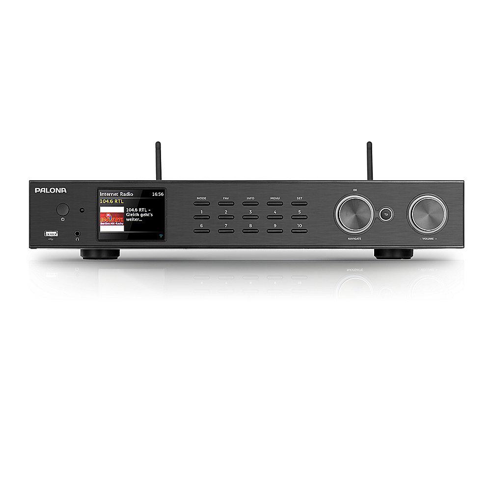 PalonaTuner 190C DAB /FM HiFi-Tuner WLAN BT USB Fernbedienung schwarz, PalonaTuner, 190C, DAB, /FM, HiFi-Tuner, WLAN, BT, USB, Fernbedienung, schwarz