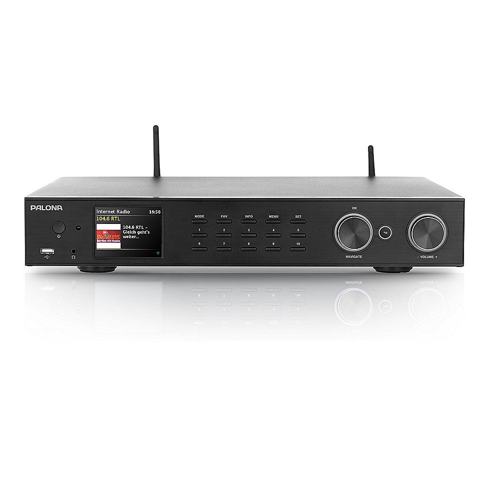 PalonaTuner 190C DAB /FM HiFi-Tuner WLAN BT USB Fernbedienung schwarz, PalonaTuner, 190C, DAB, /FM, HiFi-Tuner, WLAN, BT, USB, Fernbedienung, schwarz