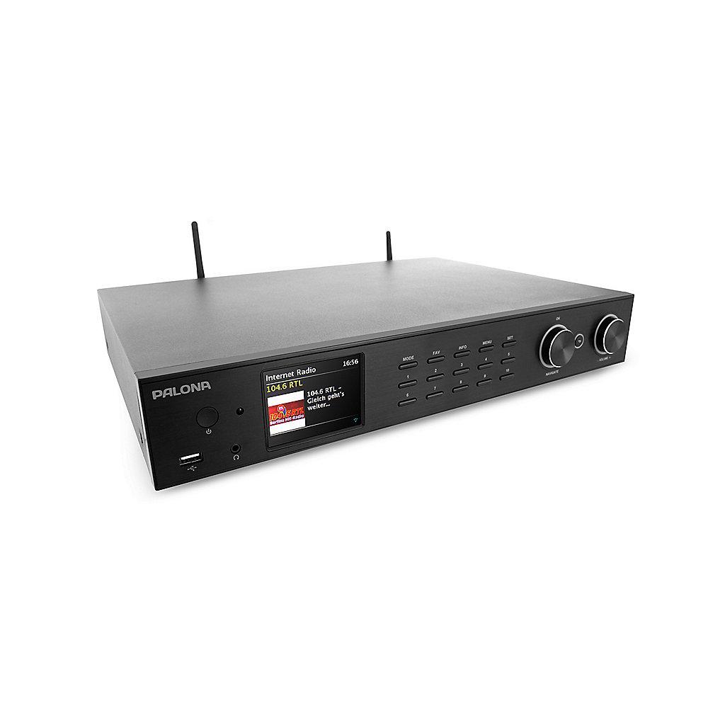 PalonaTuner 190C DAB /FM HiFi-Tuner WLAN BT USB Fernbedienung schwarz