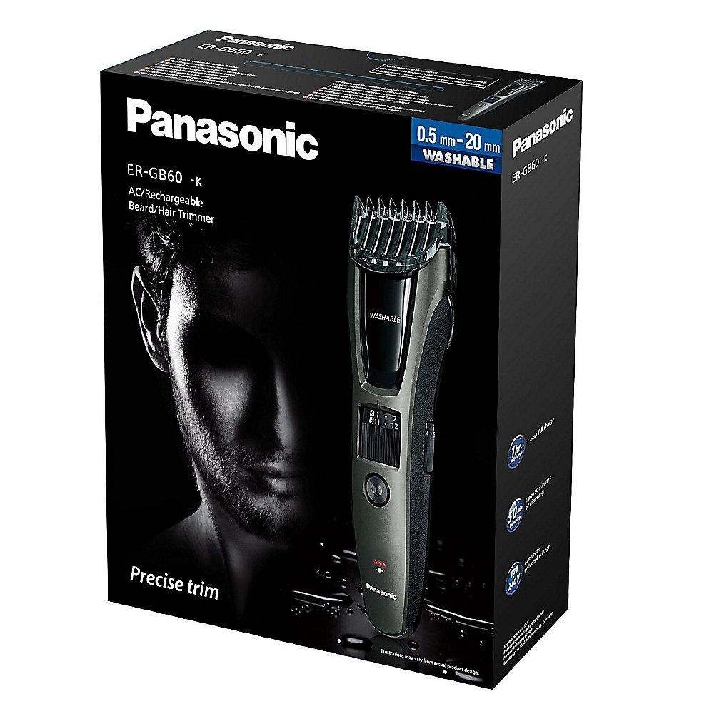 Panasonic ER-GB60 Bart-/Haarschneider schwarz, Panasonic, ER-GB60, Bart-/Haarschneider, schwarz