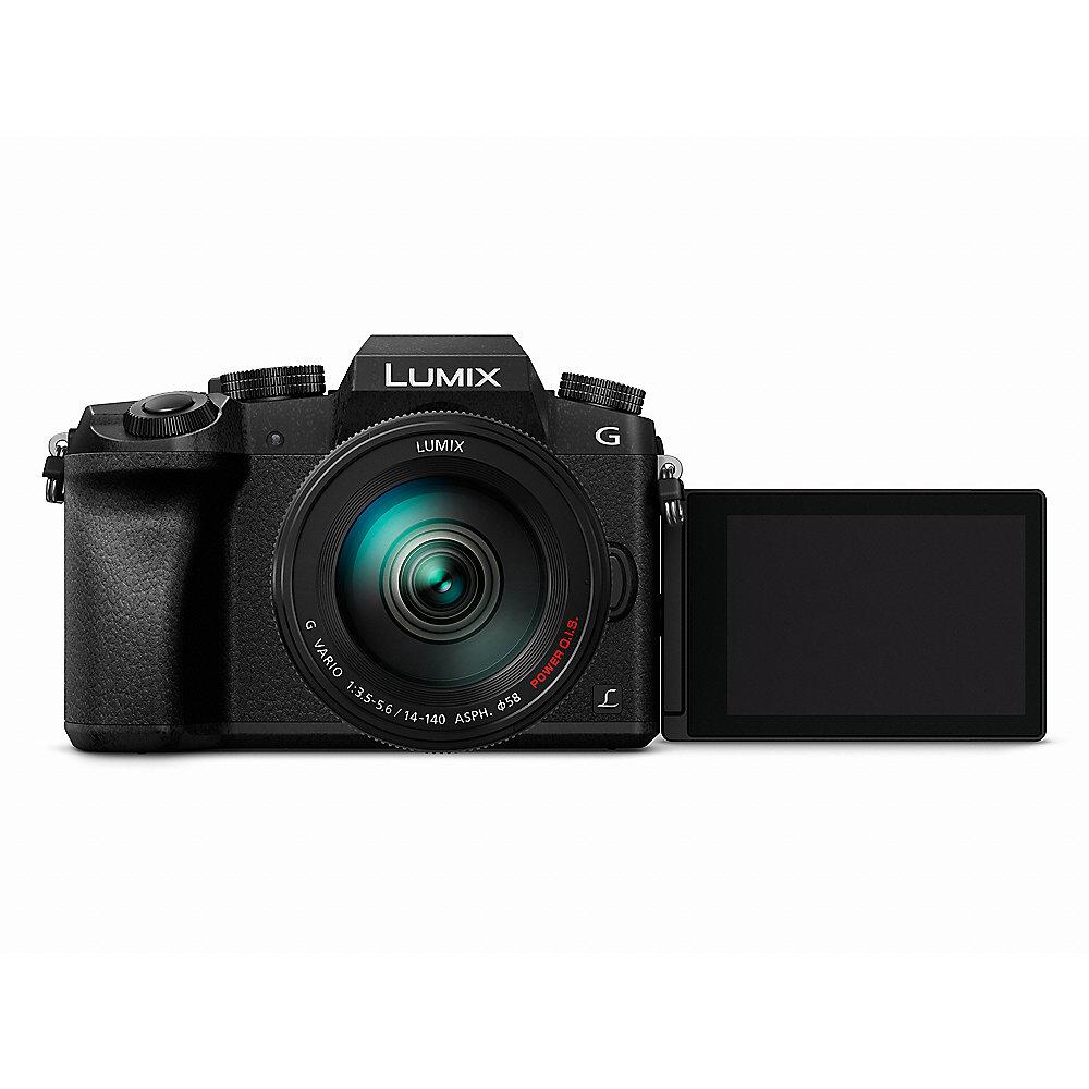 Panasonic Lumix DMC-G70 Kit 14-140mm Systemkamera, Panasonic, Lumix, DMC-G70, Kit, 14-140mm, Systemkamera