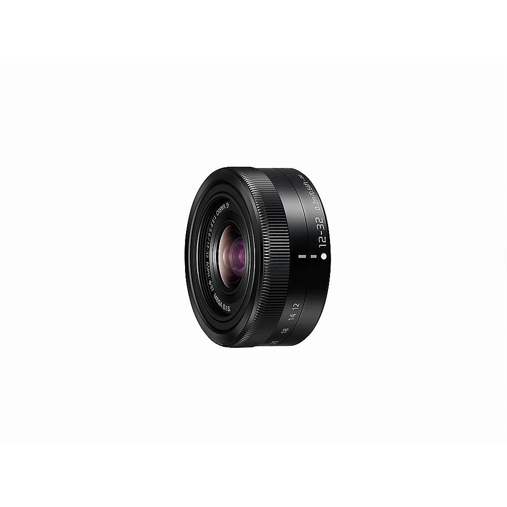 Panasonic Lumix G Vario 12-32mm f/3.5-5.6 OIS Objektiv schwarz (H-FS12032-K)