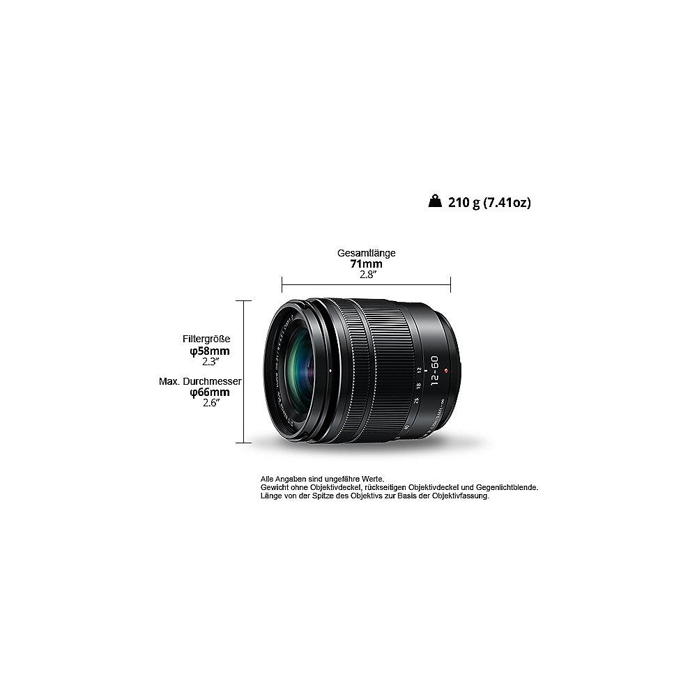 Panasonic Lumix G Vario 12-60mm f/3.5-5.6 Asph./Power OIS Objektiv (H-FS12060E)