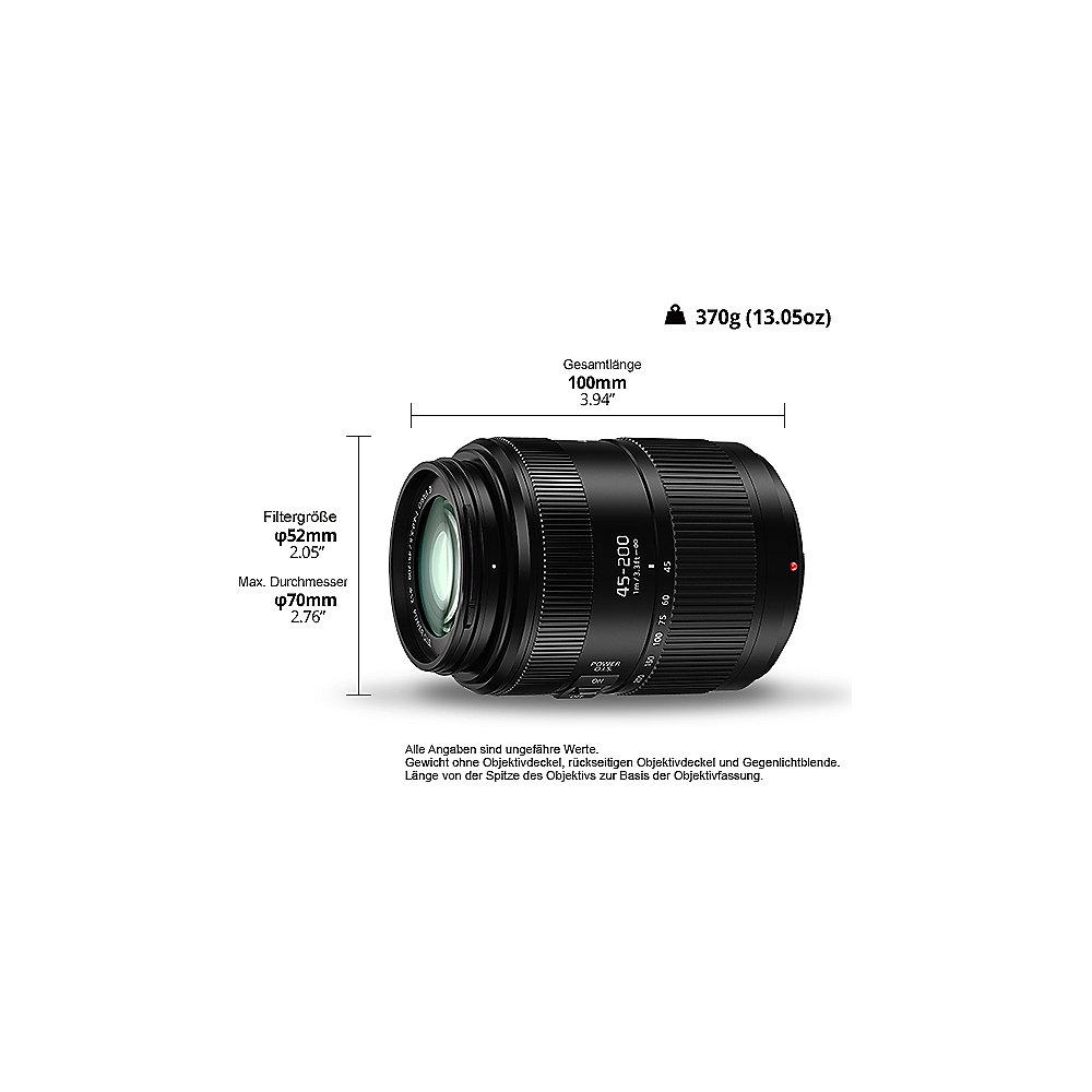 Panasonic Lumix G Vario 45-200mm f/4,0-5,6 II/Power-O.I.S. Tele Zoom Objektiv