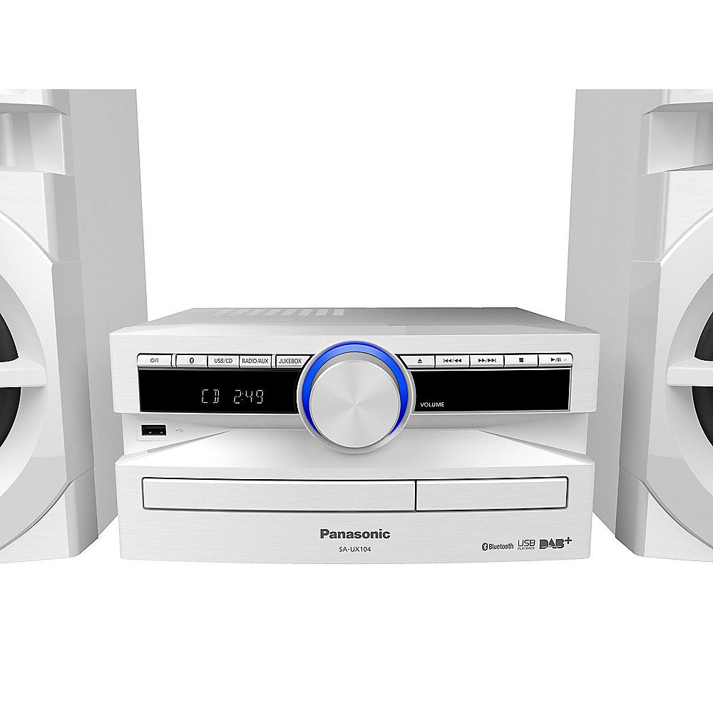 Panasonic SC-UX104 CD-Mini HiFi System DAB  Bluetooth weiß