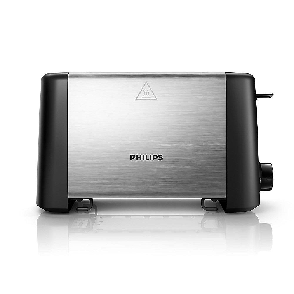 Philips Daily Collection HD4825/90 Toaster Schwarz Edelstahl