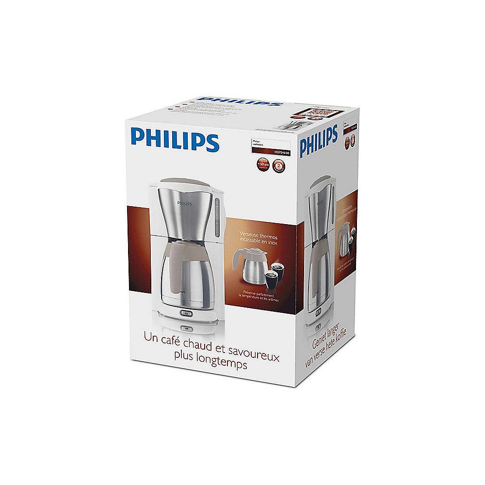 Philips Gaia Collection HD7546/00 Kaffeemaschine Thermokanne, Edelstahl weiß