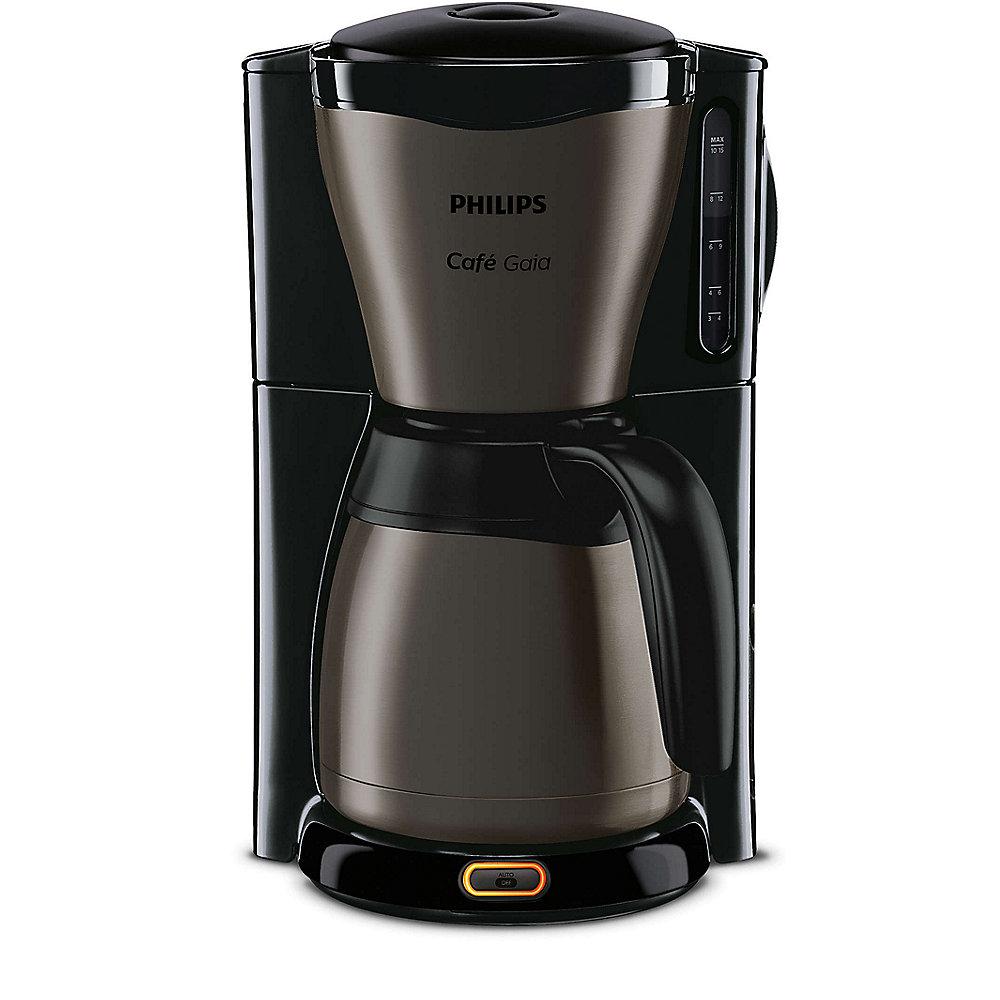 Philips Gaia Collection HD7547/80 Kaffeemaschine Thermokanne, schwarz