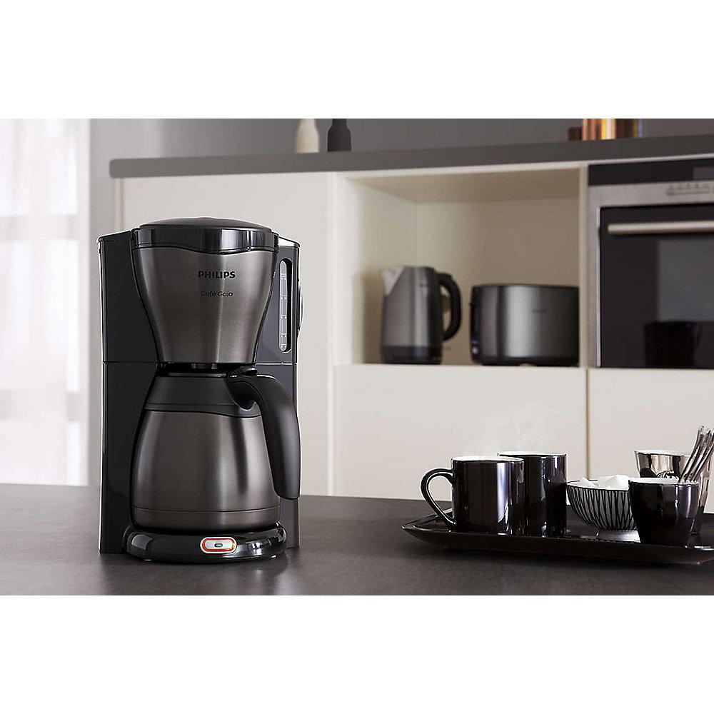 Philips Gaia Collection HD7547/80 Kaffeemaschine Thermokanne, schwarz