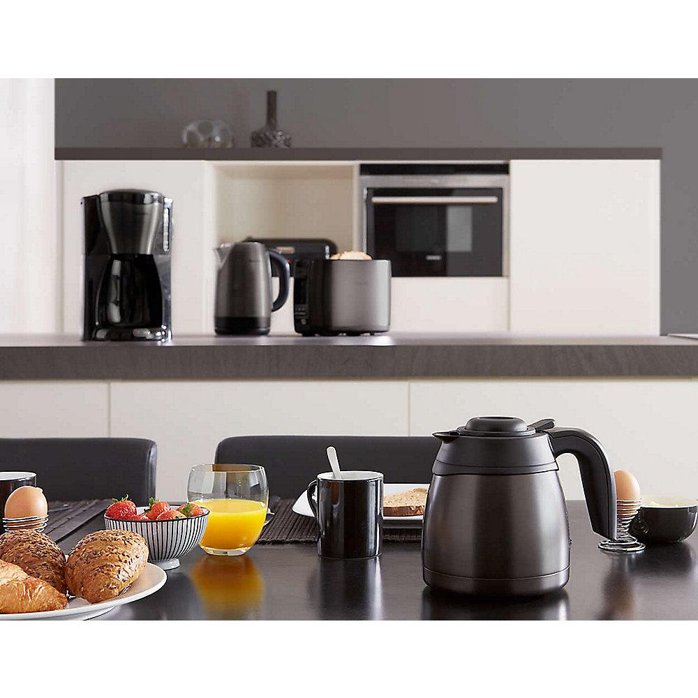 Philips Gaia Collection HD7547/80 Kaffeemaschine Thermokanne, schwarz