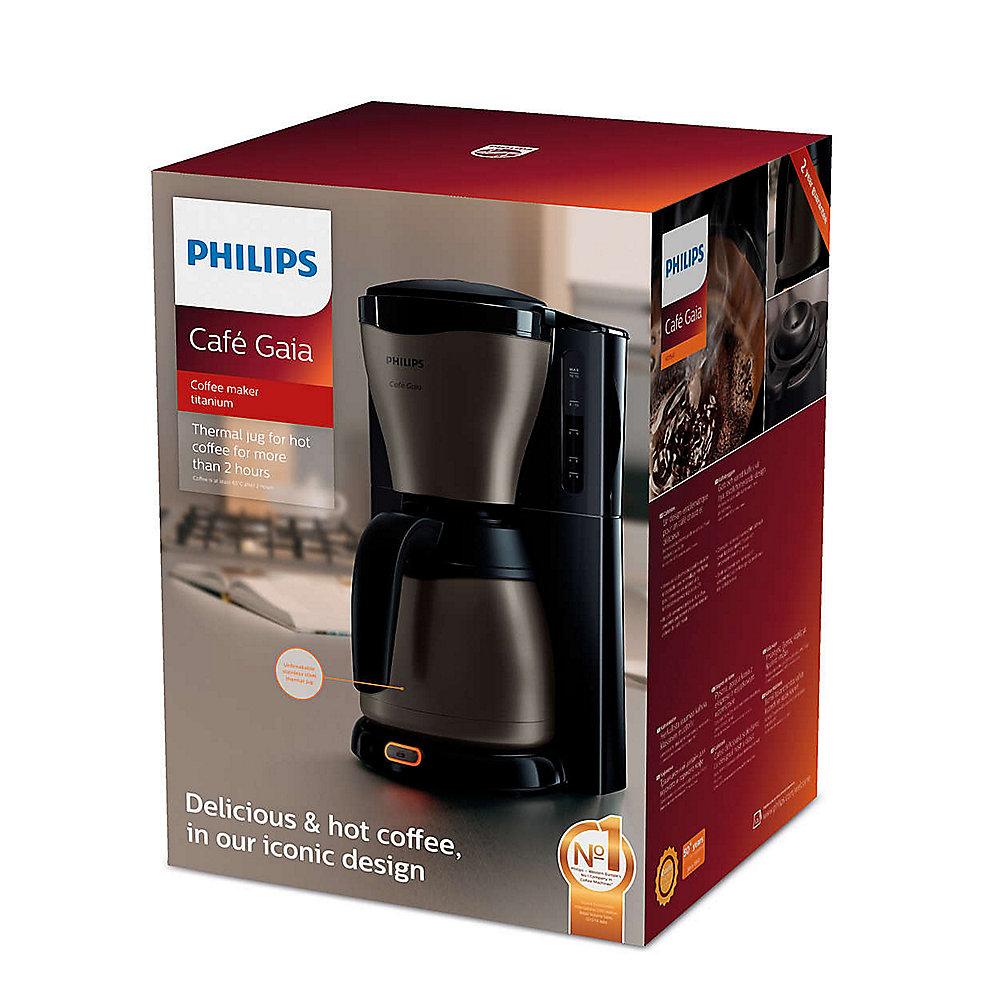 Philips Gaia Collection HD7547/80 Kaffeemaschine Thermokanne, schwarz