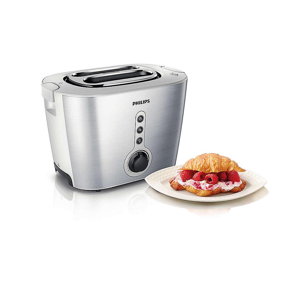 Philips HD2636/00 2-Schlitz-Toaster Edelstahl/weiß, Philips, HD2636/00, 2-Schlitz-Toaster, Edelstahl/weiß