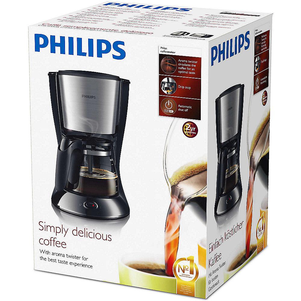 Philips HD7462/21 Daily Collection Kaffeemaschine Armoa Swirl schwarz/