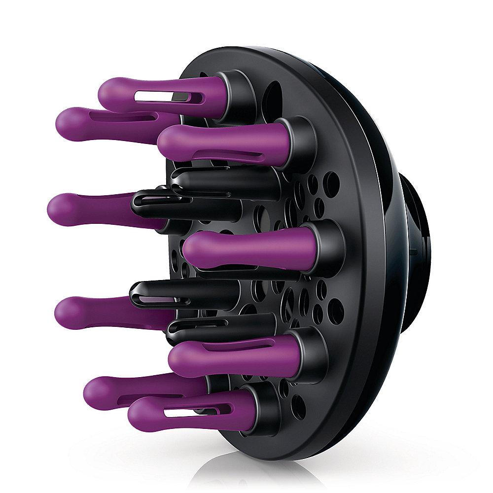 Philips HP8233/00 ThermoProtect Ionic Haartrockner, 2200 W, schwarz-violett