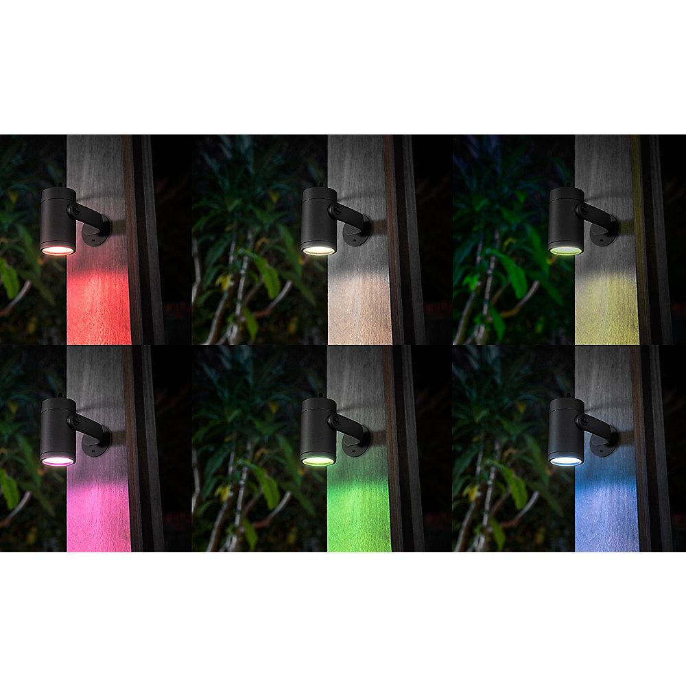 Philips Hue LED Gartenspot Lily 1er Basis-Set schwarz