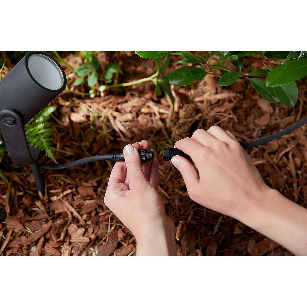 Philips Hue LED Gartenspot Lily 1er Basis-Set schwarz
