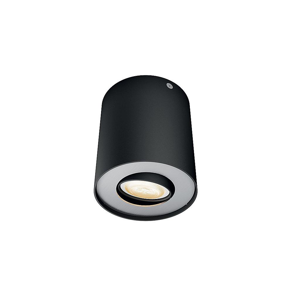 Philips Hue White Ambiance Pillar Deckenspot 1er schwarz inkl. Dimmschalter