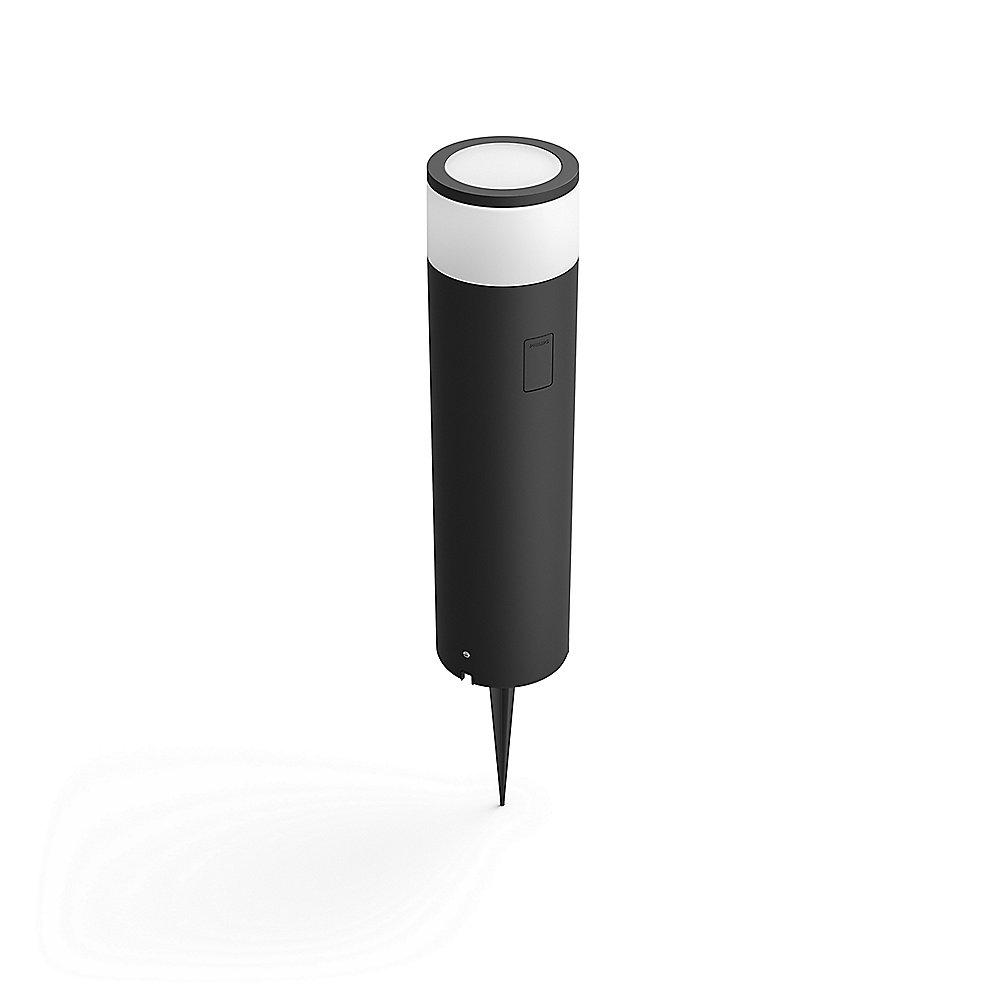 Philips Hue White & Color Amb. Calla Sockelleuchte, Schwarz, inkl. Netzteil
